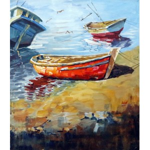Farrukh Naseem, 12 x 14 Inch, Acrylic on Canvas, Cityscape Painting,AC-FN-032